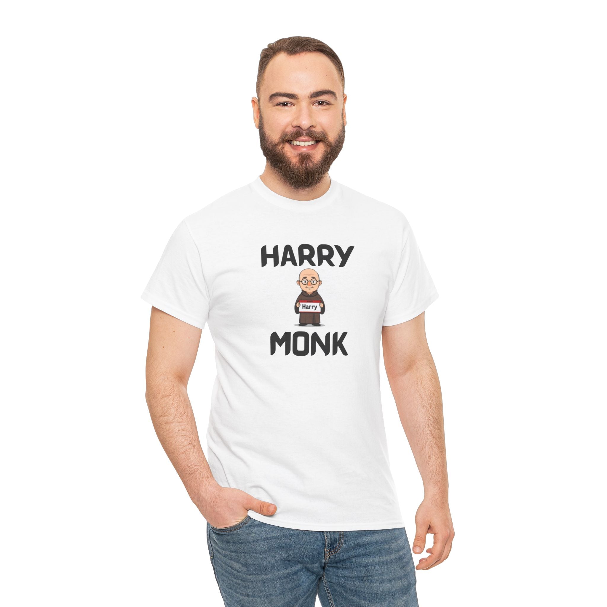 Harry Monk T-Shirt – Funny Novelty Tee with Cheeky Wordplay