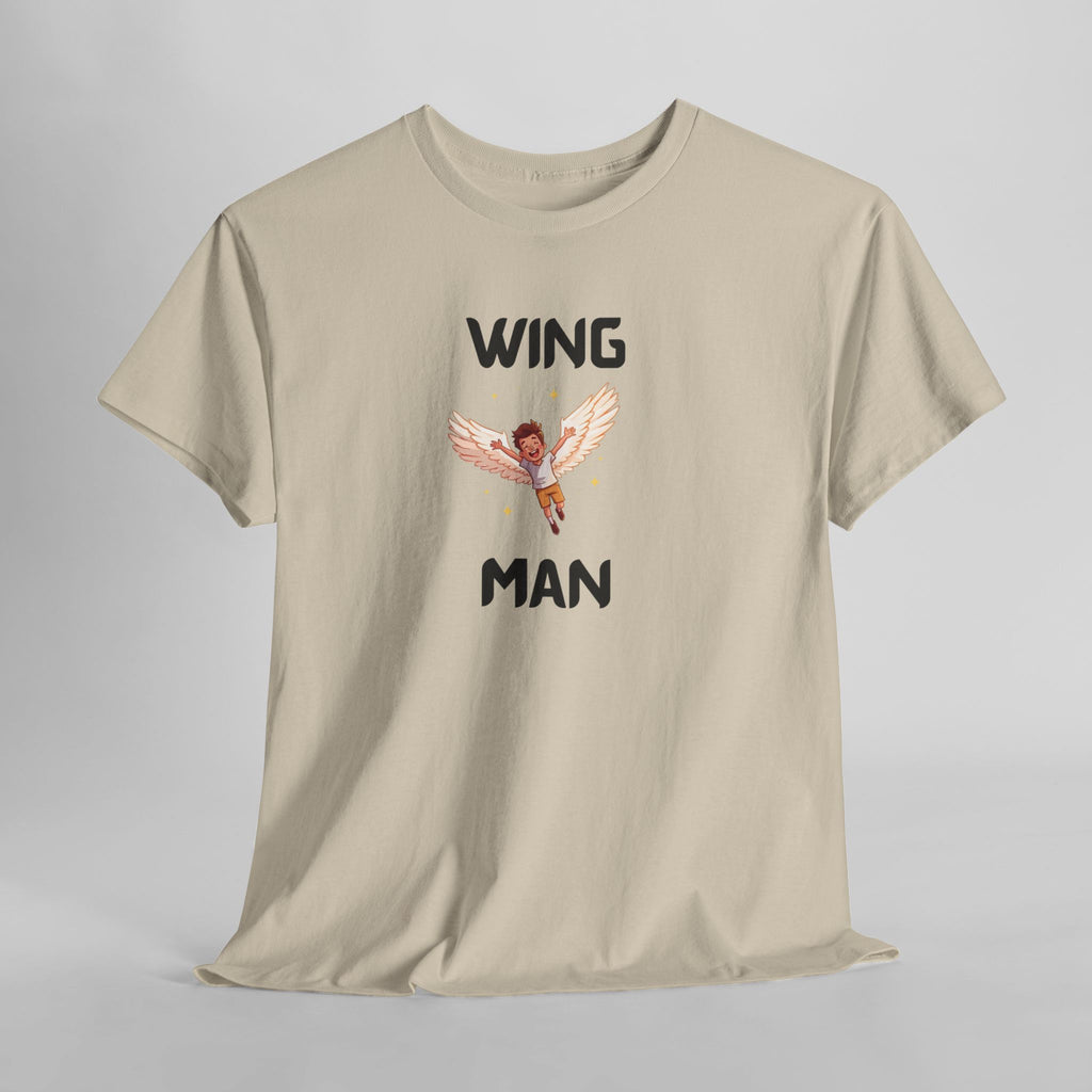 Wing Man T-Shirt – Funny Novelty Tee for Stag Do’s, Prank Gifts & Nights Out