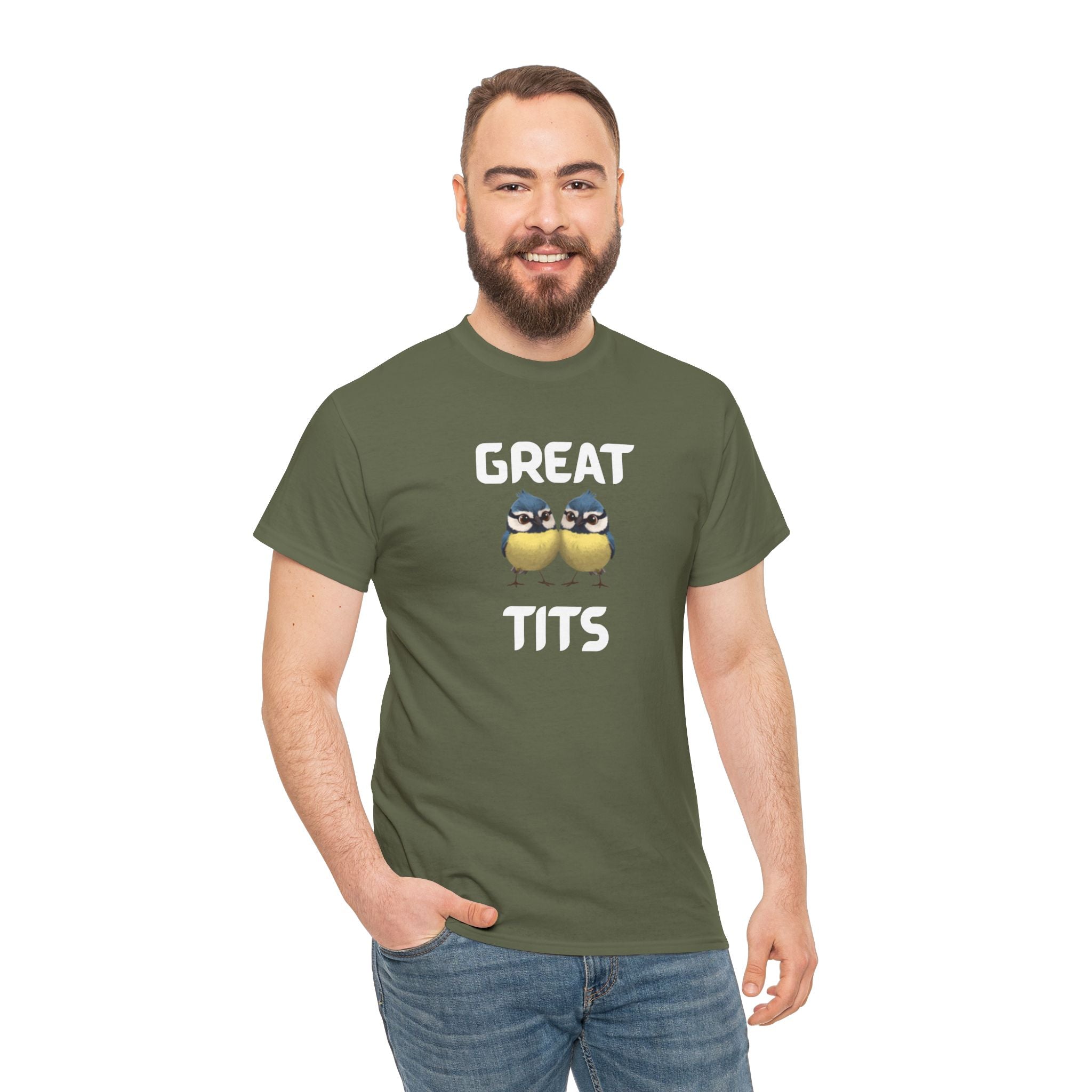 Great Tits T-Shirt – Funny Novelty Tee with Cheeky Wordplay