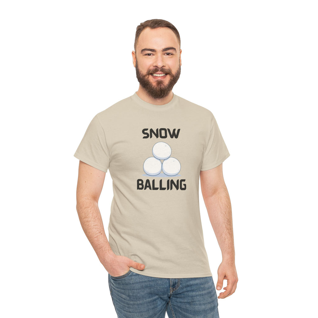 Snow Balling T-Shirt – Funny Novelty Tee with Cheeky Humour