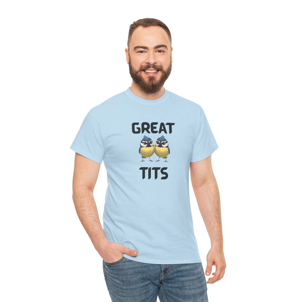 Great Tits T-Shirt – Funny Novelty Tee with Cheeky Wordplay