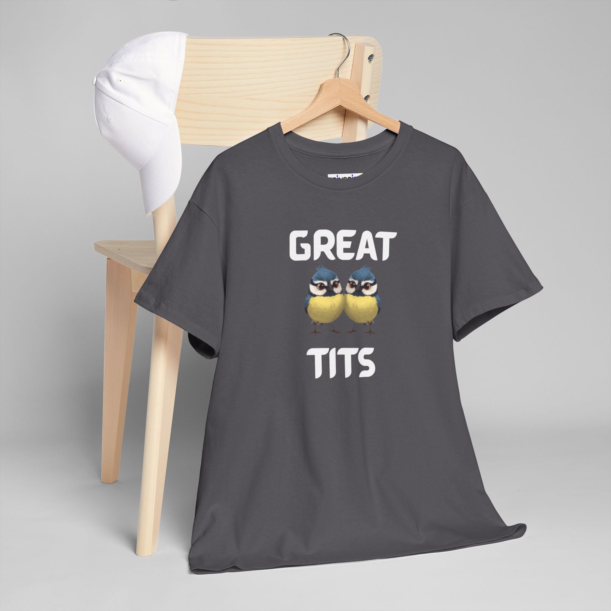 Great Tits T-Shirt – Funny Novelty Tee with Cheeky Wordplay